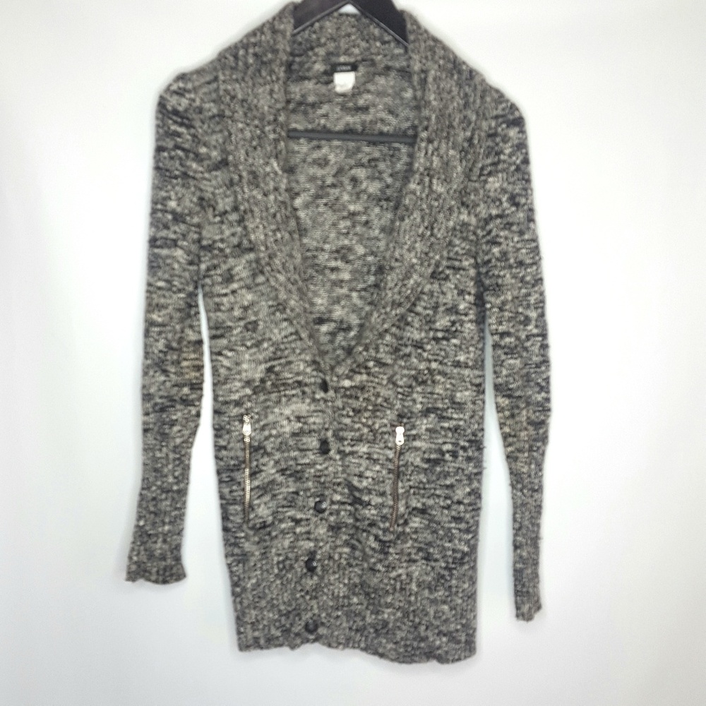 J Crew Gray Cardigan Size Small